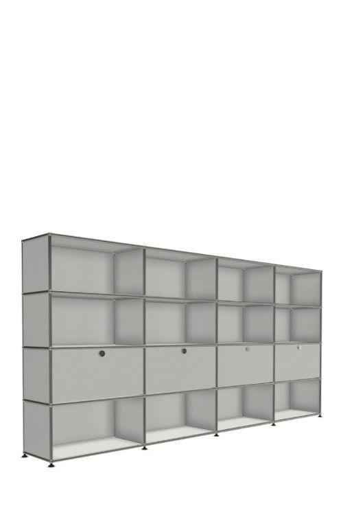 Système de rangement 16 modules 4 portes USM Haller 300 x 35 x h144 cm