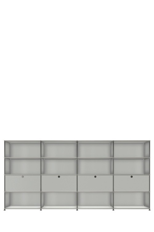 Système de rangement 16 modules 4 portes USM Haller 300 x 35 x h144 cm
