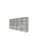 Système de rangement 16 modules 4 portes USM Haller 300 x 35 x h144 cm
