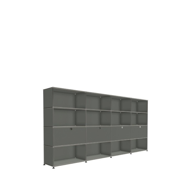 Système de rangement 16 modules 4 portes USM Haller 300 x 35 x h144 cm