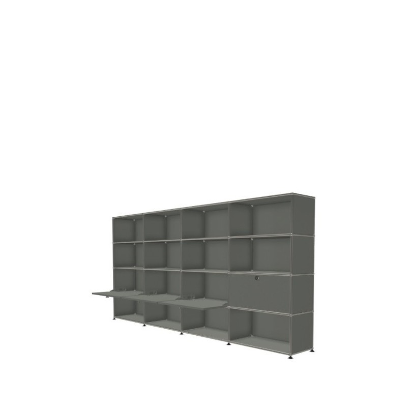 Système de rangement 16 modules 4 portes USM Haller 300 x 35 x h144 cm