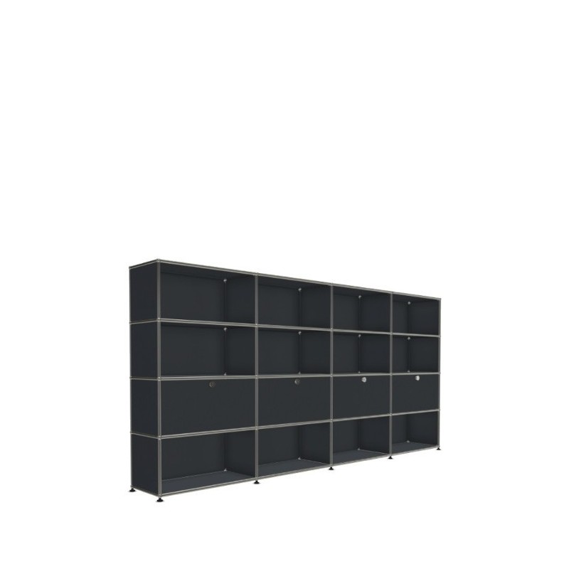 Système de rangement 16 modules 4 portes USM Haller 300 x 35 x h144 cm