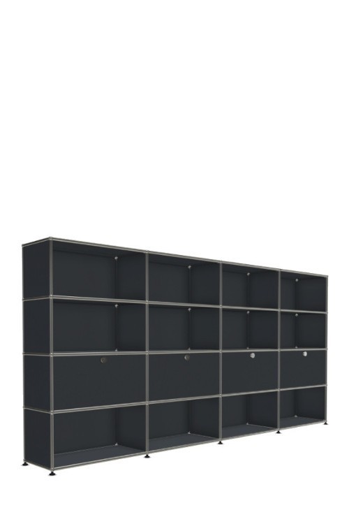 Système de rangement 16 modules 4 portes USM Haller 300 x 35 x h144 cm