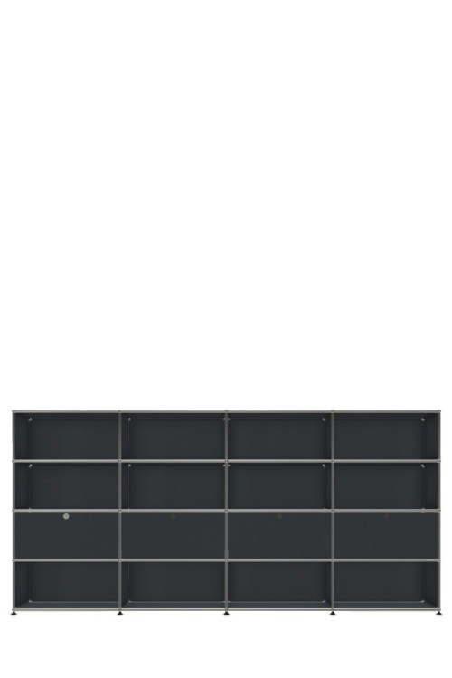 Système de rangement 16 modules 4 portes USM Haller 300 x 35 x h144 cm