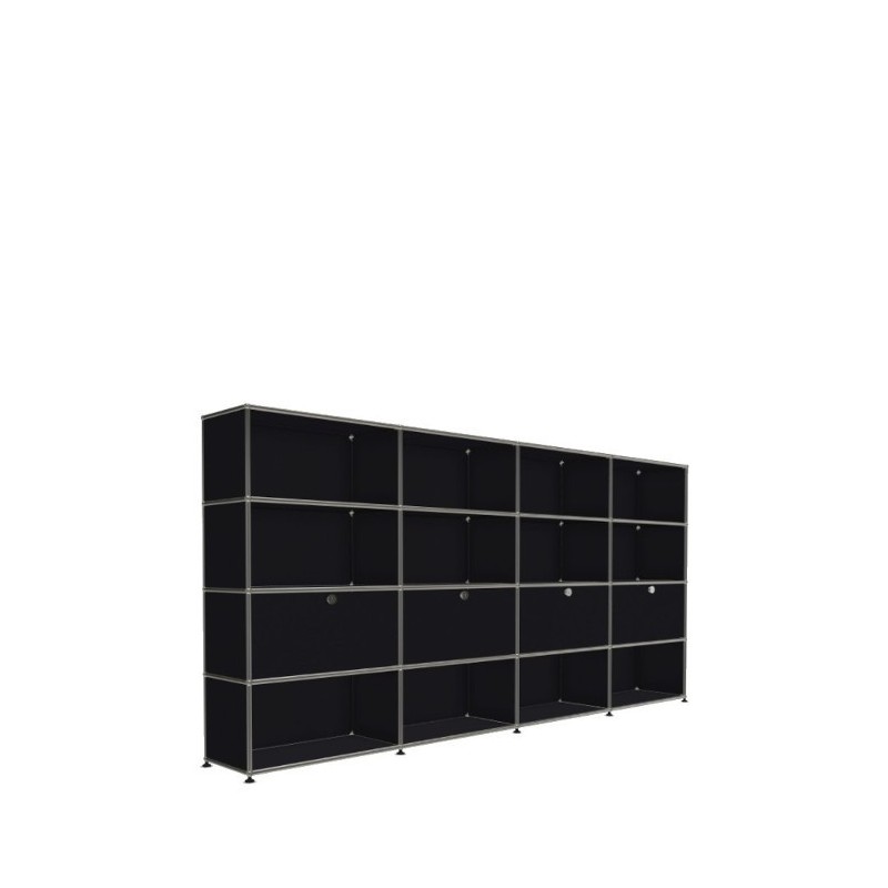 Système de rangement 16 modules 4 portes USM Haller 300 x 35 x h144 cm