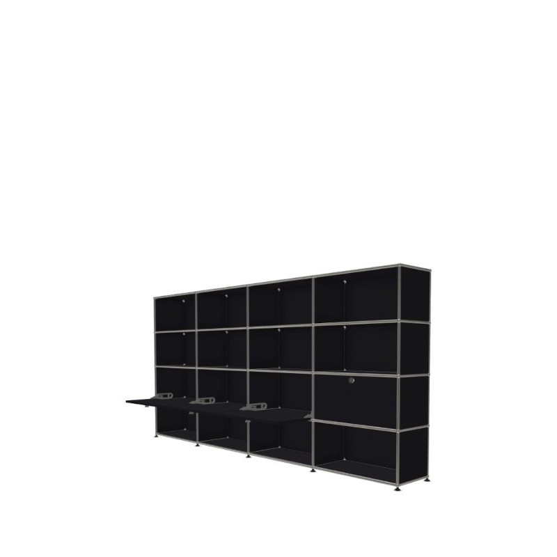 Système de rangement 16 modules 4 portes USM Haller 300 x 35 x h144 cm