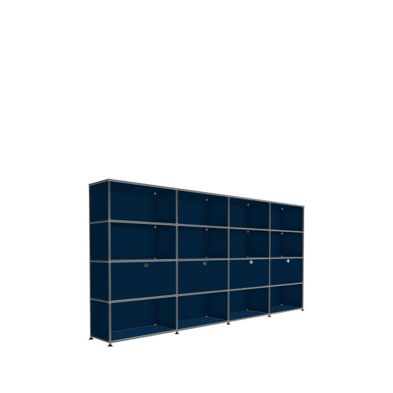 Système de rangement 16 modules 4 portes USM Haller 300 x 35 x h144 cm