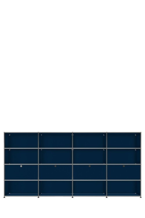Système de rangement 16 modules 4 portes USM Haller 300 x 35 x h144 cm