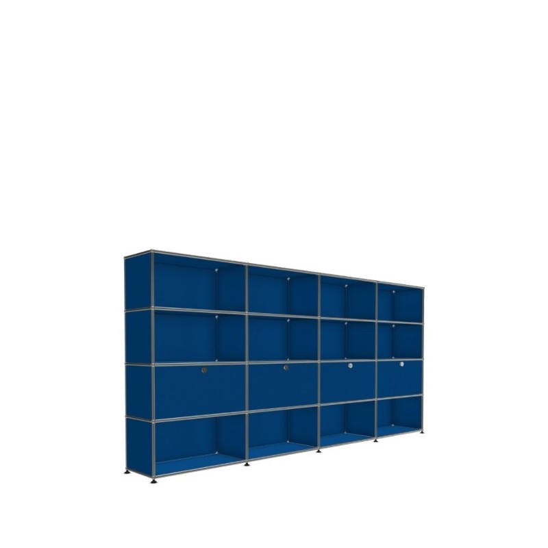 Système de rangement 16 modules 4 portes USM Haller 300 x 35 x h144 cm