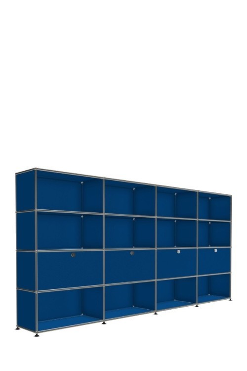 Système de rangement 16 modules 4 portes USM Haller 300 x 35 x h144 cm