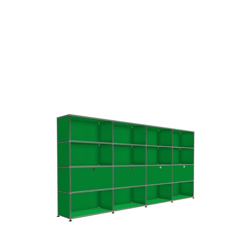 Système de rangement 16 modules 4 portes USM Haller 300 x 35 x h144 cm