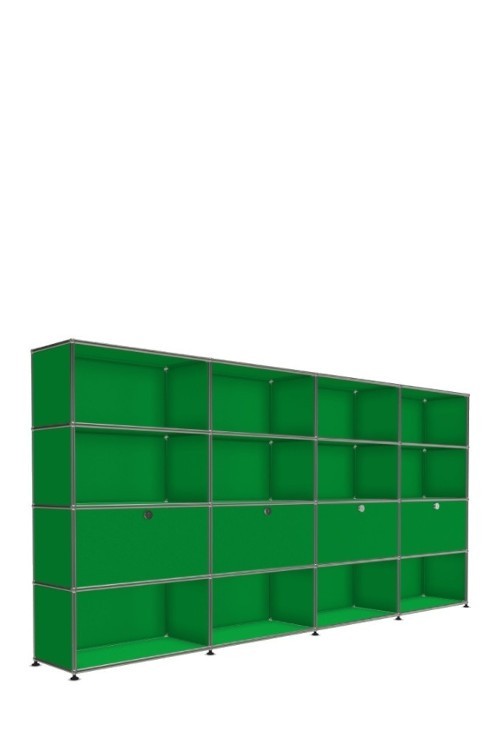 Système de rangement 16 modules 4 portes USM Haller 300 x 35 x h144 cm