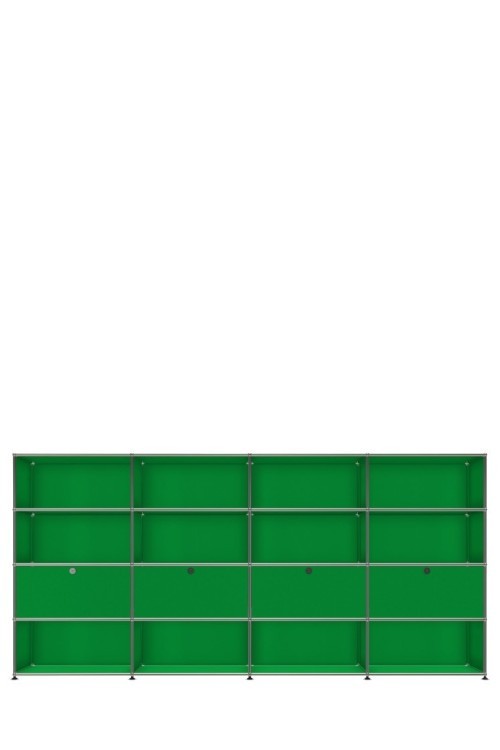 Système de rangement 16 modules 4 portes USM Haller 300 x 35 x h144 cm