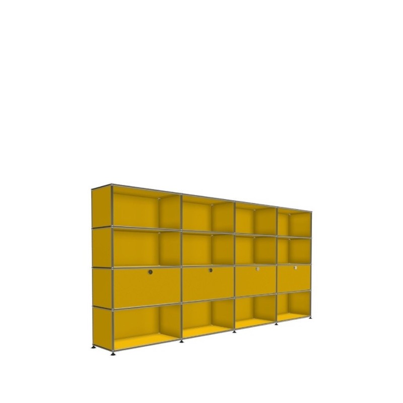 Système de rangement 16 modules 4 portes USM Haller 300 x 35 x h144 cm