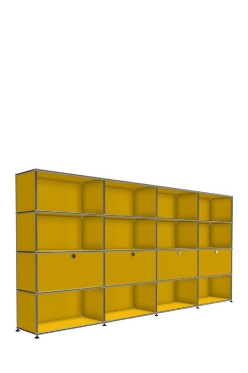 Système de rangement 16 modules 4 portes USM Haller 300 x 35 x h144 cm