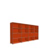 Système de rangement 16 modules 4 portes USM Haller 300 x 35 x h144 cm