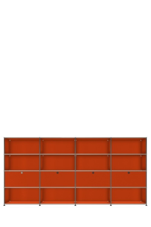 Système de rangement 16 modules 4 portes USM Haller 300 x 35 x h144 cm