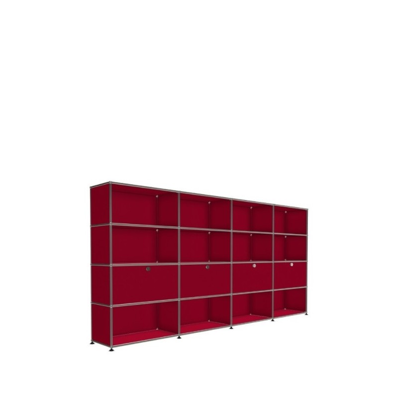 Système de rangement 16 modules 4 portes USM Haller 300 x 35 x h144 cm