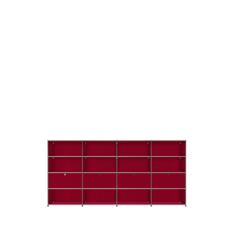 Système de rangement 16 modules 4 portes USM Haller 300 x 35 x h144 cm