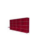 Système de rangement 16 modules 4 portes USM Haller 300 x 35 x h144 cm