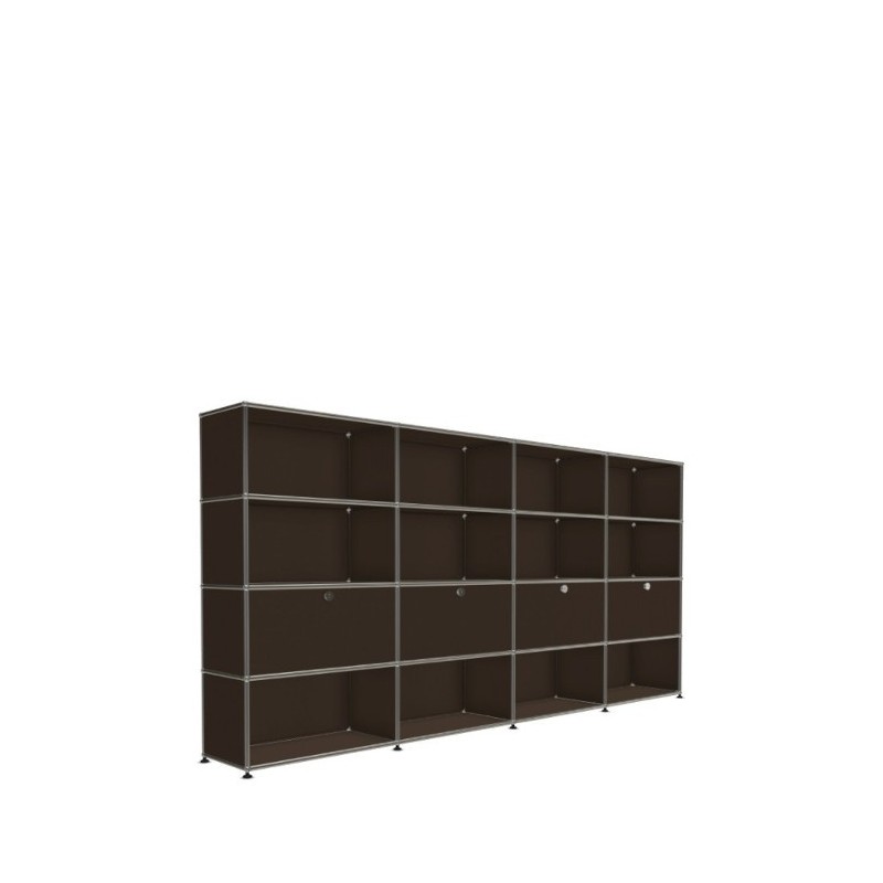 Système de rangement 16 modules 4 portes USM Haller 300 x 35 x h144 cm