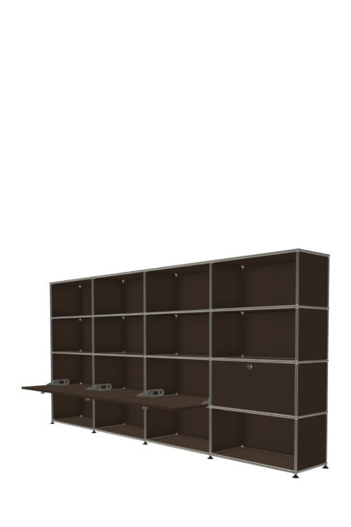 Système de rangement 16 modules 4 portes USM Haller 300 x 35 x h144 cm