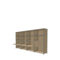 Système de rangement 16 modules 4 portes USM Haller 300 x 35 x h144 cm