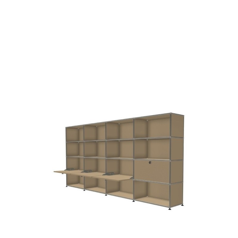Système de rangement 16 modules 4 portes USM Haller 300 x 35 x h144 cm