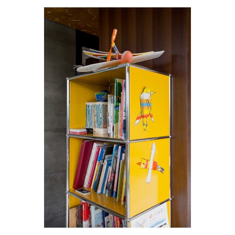 Système de rangement 4 modules 2 portes USM Haller 75 x 35 x h144 cm