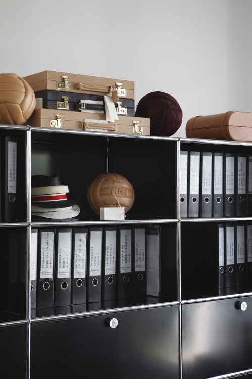 Système de rangement 12 modules 4 portes USM Haller 300 x 35 x h109 cm