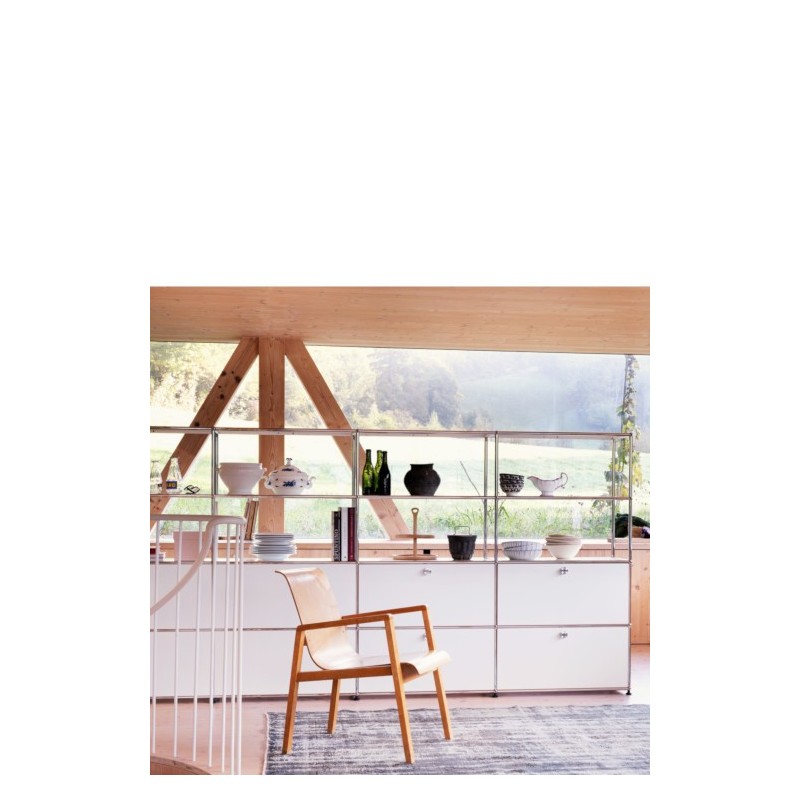 Système de rangement 12 modules 6 portes USM Haller 225 x 35 x h144 cm