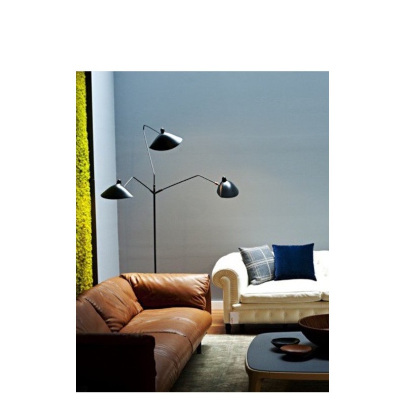 Serge Mouille 3-arm Floor Lamp