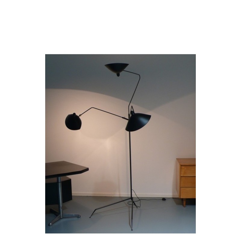 Serge Mouille 3-arm Floor Lamp
