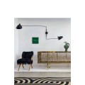 Serge Mouille Wall Light with 2 straight pivoting arms