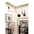 Serge Mouille Wall Light with 1 curved pivoting arm