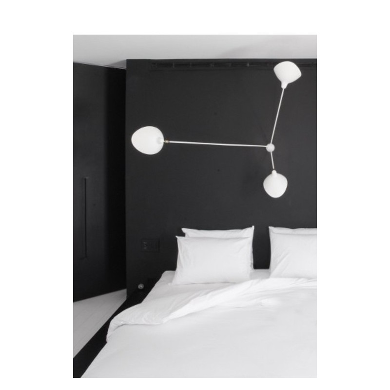 Serge Mouille Spider Wall Light with 3 fixed arms