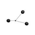 Serge Mouille Spider Wall Light with 3 fixed arms