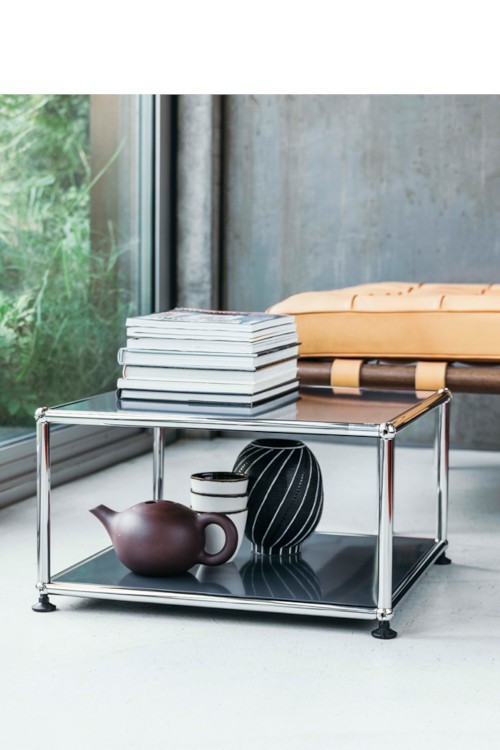 Table d'appoint guéridon USM Haller 52,3 x 41,8 x h39 cm