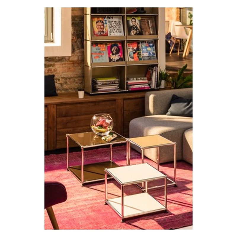 Table d'appoint guéridon USM Haller 52,3 x 41,8 x h39 cm