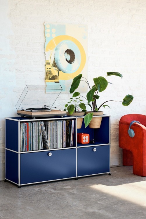 Meuble de rangement USM Haller M57 125 x 35 x h74 cm