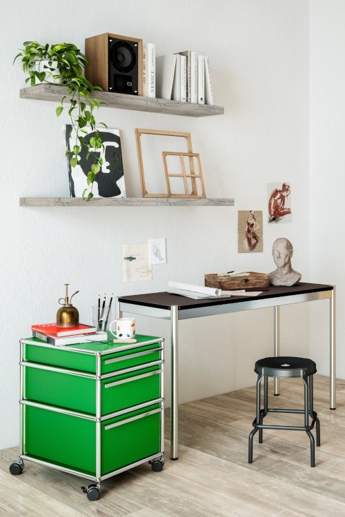Table étroite USM Haller L1250 USM Haller 125 x 50 x h74 cm