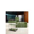 Desserte sur roulettes USM Haller Vert Olive 82 x 50 x h63 cm