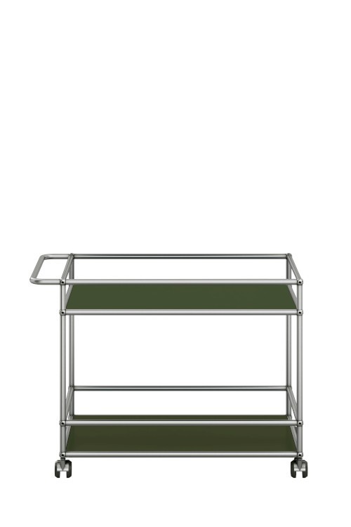 Desserte sur roulettes USM Haller Vert Olive 82 x 50 x h63 cm