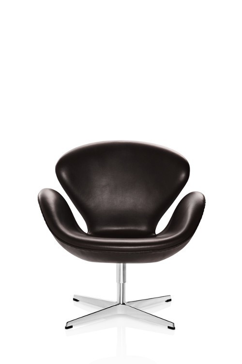 Fauteuil SWAN™ en cuir par Arne Jacobsen