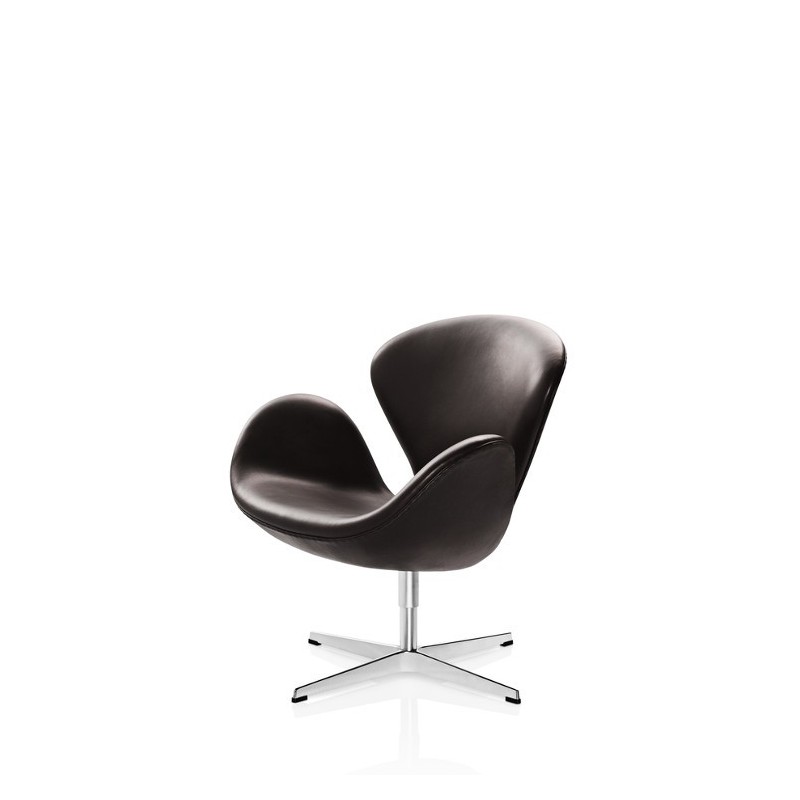 Fauteuil SWAN™ en cuir par Arne Jacobsen