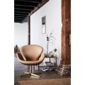 SWAN™ Leather Lounge Chair by Arne Jacobsen