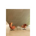 Fauteuil SWAN™ en cuir par Arne Jacobsen
