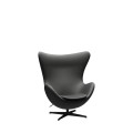 Fauteuil EGG™ revêtement cuir par Arne Jacobsen