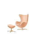 Fauteuil EGG™ revêtement cuir par Arne Jacobsen