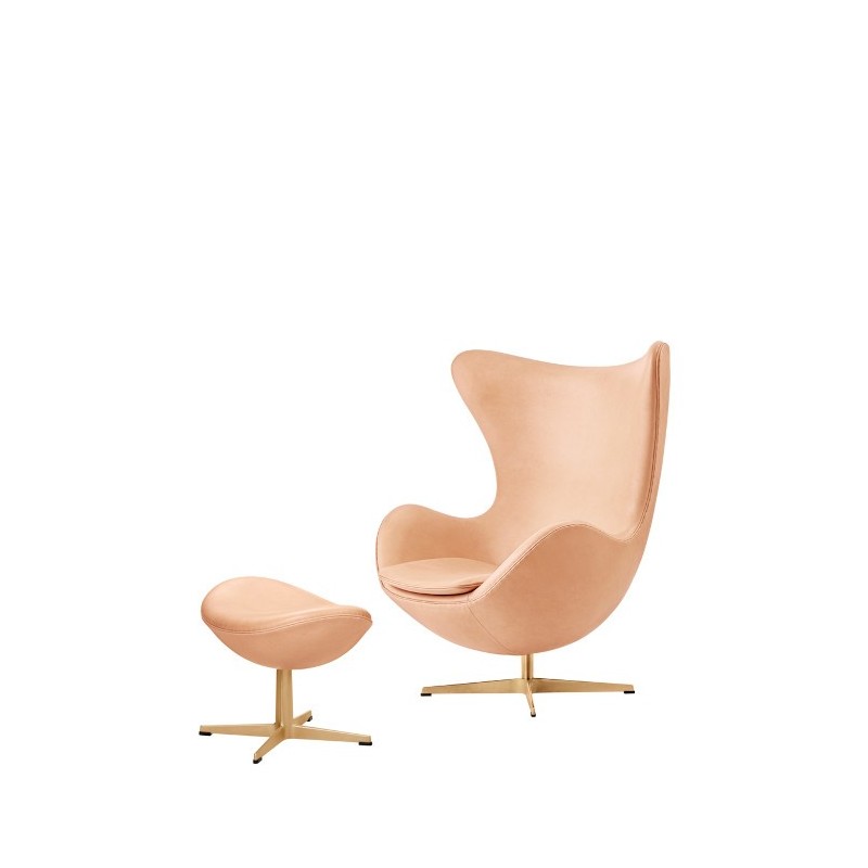 Fauteuil EGG™ revêtement cuir par Arne Jacobsen